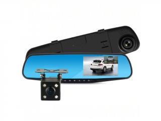 Autokamera a zrkadlo 2v1 FHD DVR 1080P/4.3'/Parkovacia kamera