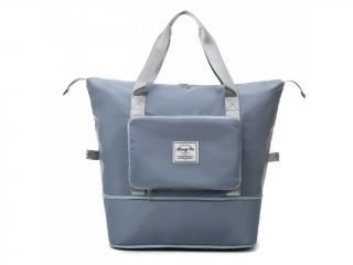 Cestovná skladacia taška s veľkým úložným priestorom Barva: Modrošedá