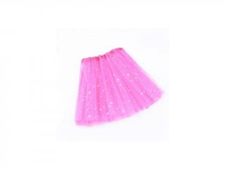 LED svietiaca sukňa Princess - Ružová