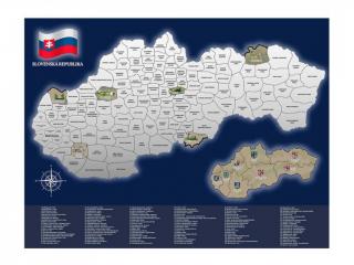 Stieracia mapa - Slovenská republika