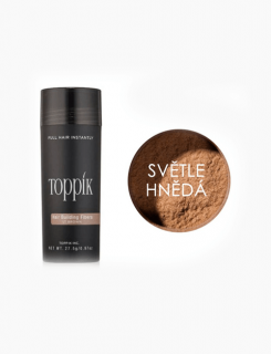 Topík zahusťovač vlasov 27,5g Barva: Světle hnědá