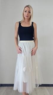 Dámska sukňa JALILA Farba: Smotanová biela, Konfekčná veľkosť: ONESIZE