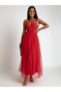 Dámske šaty JASMINE Farba: Červená, Konfekčná veľkosť: L
