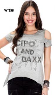 Dámske tričko CIPO & BAXX WT198 ANTRACITE Farba: Sivá, Konfekčná veľkosť: XL