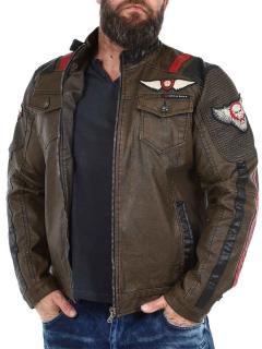 Pánska bunda CIPO & BAXX CJ304 BROWN Farba: Hnedá, Konfekčná veľkosť: M