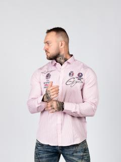 Pánska košeľa CIPO & BAXX CH180 PINK Farba: Ružová, Konfekčná veľkosť: L
