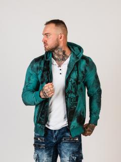 Pánska mikina CIPO & BAXX CL561 GREEN Farba: Zelená, Konfekčná veľkosť: XL