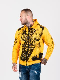 Pánska mikina CIPO & BAXX CL561 MUSTARD Farba: Žltá, Konfekčná veľkosť: XL