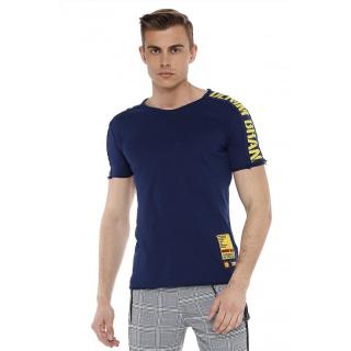 Pánske tričko CIPO & BAXX CT524 NAVY BLUE Farba: Modrá, Konfekčná veľkosť: XXL