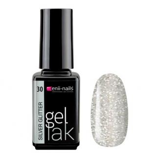 Gél lak Silver Glitter 5 ml