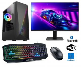 AMD Ryzen 3 3200G Quad Core,DDR4 RAM 8GB,SSD 1000GB,AMD Radeon RX Vega 8 2GB,WiFi+Bluetooth,24 LCD monitor LG,SET,WIN11