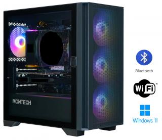 AMD Ryzen 5 5500GT Hexa Core,DDR4 RAM 16GB,SSD 1000GB,AMD Radeon RX 6600 XFX Speedster 8GB,WIN11 PRO