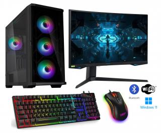 AMD Ryzen 7 5800X+vodné chladenie,DDR4 RAM 32GB,Gigabyte Geforce RTX 3060 Gaming OC 12GB,SSD 1TB,HDD 4TB,32 LCD Samsung Odyssey ULTRA HD,Game SET,WiFi+Bluetooth,WIN11 PRO