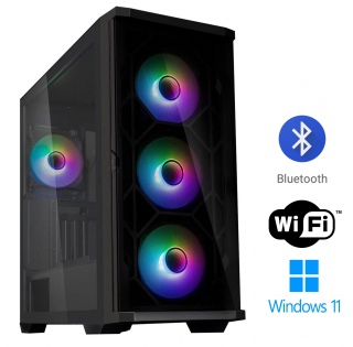 AMD Ryzen 7 5800X+vodné chladenie,DDR4 RAM 64GB,SSD 1000GB,HDD 2000GB,XFX Radeon RX 7800 XT SpeedSter OC 16GB,DVD,WiFi+Bluetooth,WIN 11 PRO