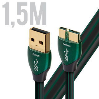 AUDIOQUEST Forest, Kábel 1.5m, USB A - micro USBB (AUDIOQUEST Forest, Kábel 1.5m, USB A - micro USBB)