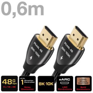 AUDIOQUEST Pearl 48G, Kábel HDMI 2.1 10K M/M 0.6m (AUDIOQUEST Pearl 48G, Kábel HDMI 2.1 10K M/M 0.6m)