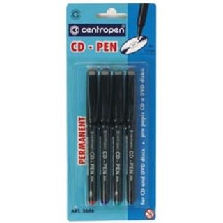 CENTROPEN sada popisovačov 4 farby CD/DVD 1mm