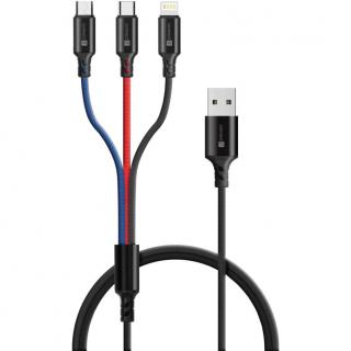 CONNECT IT Wirez 3v1, Kábel USB 2.0/Ligh+mUSB+C (CONNECT IT Wirez 3v1, Kábel USB 2.0/Ligh+mUSB+C)