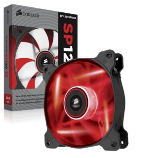 Corsair -- Air cooler SP120 LEDRed 120x25 1ks/led