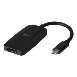 DELTACO Adaptér USB 3.1 Type C/DisplayPort, čierny (DELTACO Adaptér USB 3.1 Type C/DisplayPort, čierny)