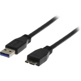 DELTACO USB3-010S, Kábel, USB 3.0 Type A/Micro B (DELTACO USB3-010S, Kábel, USB 3.0 Type A/Micro B)