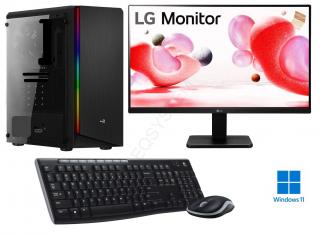 INTEL Celeron J4005 Dual Core,DDR4 RAM 8GB,SSD 240GB,Intel HD Graphics 610,22 LCD monitor LG,SET,WIN11