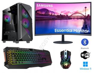 INTEL Core i5-12400F Hexa Core,DDR4 RAM 32GB,Nvidia GeForce RTX 3050 WINDFORCE OC 8GB,SSD 1TB,HDD 4TB,WiFi+BlueTooth,27 LCD monitor Samsung 100Hz,prehnutý,WIN11 PRO
