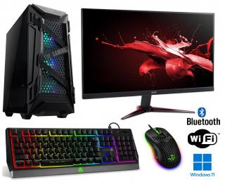 INTEL Core i5-12400F Hexa Core,DDR4 RAM 32GB,SSD 1000GB,Gigabyte Geforce RTX 4060 WindForce 8GB,WiFi+Bluetooth,27 LCD monitor ACER NITRO herný,Hráčsky SET PRO,WIN11 PRO