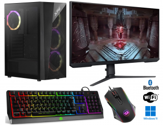 Intel Core i5-12600KF 10-Core+vodné chladenie,DDR5 RAM 32GB,Gigabyte Geforce RTX 4060 8GB,SSD 1TB,HDD 4TB,27 LCD monitor Samsung Odyssey Quad HD,Game Set,WIN11 PRO