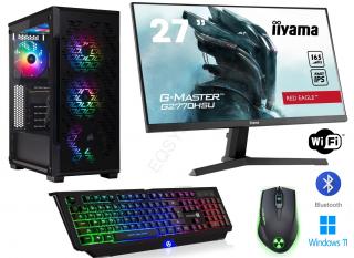 INTEL Core i5-14400F Deca Core+vodné chladenie,DDR4 RAM 32GB,Gigabyte Geforce RTX 4060 WindForce OC 8GB,SSD 1TB,WiFi+BlueTooth,27 LCD monitor Iiyama 165Hz Gaming,Game Set,WIN11 PRO