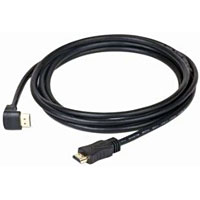 Kábel HDMI 1.4 Male/Male 3m konektor 90° (Kábel HDMI 1.4 Male/Male 3m konektor 90°)