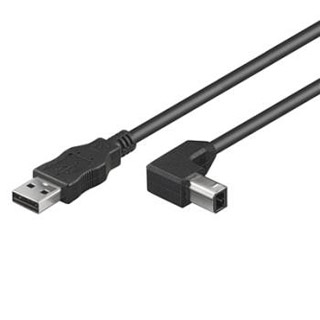 KABEL USB 2.0 2m black 90° konektor ku2ab2-90 (KABEL USB 2.0 2m black 90° konektor ku2ab2-90)