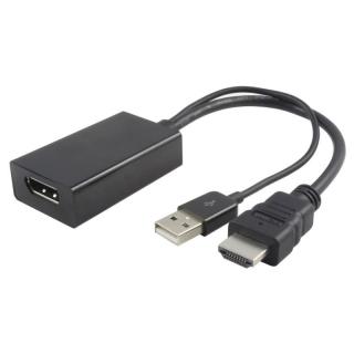 PremiumCord, Redukcia HDMIm/DPf + USB, 15cm (PremiumCord, Redukcia HDMIm/DPf + USB, 15cm)