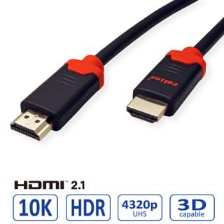 ROLINE Kábel HDMI 2.1 M/M 1,5m, 10K Ultra High (ROLINE Kábel HDMI 2.1 M/M 1,5m, 10K Ultra High)