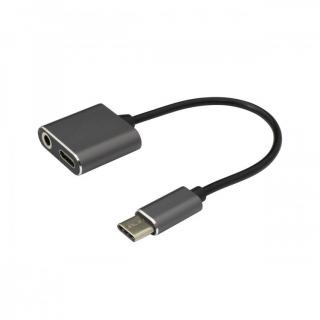 SBOX Redukcia USB Type C/USB Type C + 3,5 mm (SBOX Redukcia USB Type C/USB Type C + 3,5 mm)