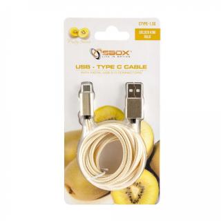 SBOX USB-TYPEC-15G Kábel USB 2.0/TypeC 1,5m zlat (SBOX USB-TYPEC-15G Kábel USB 2.0/TypeC 1,5m zlat)