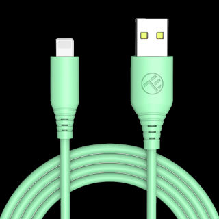 TELLUR Silicone, Kábel, USB/Lightning, 1m, gree (TELLUR Silicone, Kábel, USB/Lightning, 1m, gree)