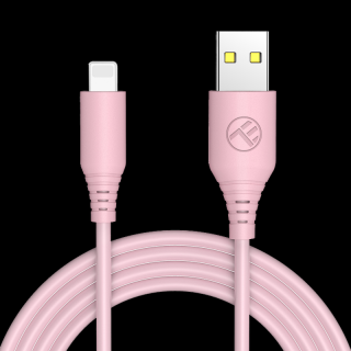 TELLUR Silicone, Kábel, USB/Lightning, 1m, pink (TELLUR Silicone, Kábel, USB/Lightning, 1m, pink)
