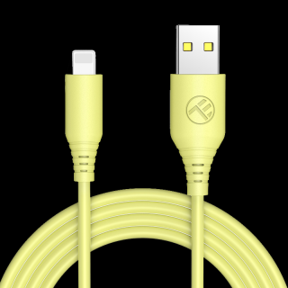 TELLUR Silicone, Kábel, USB/Lightning, 1m, yel (TELLUR Silicone, Kábel, USB/Lightning, 1m, yel)