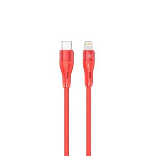 TELLUR Silicone, Kábel, USB Type C/Lightning, 1m r (TELLUR Silicone, Kábel, USB Type C/Lightning, 1m r)