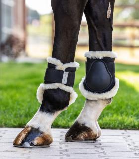 GAMAŠE ZADNÉ S KOŽUŠINOU FETLOCK WALDHAUSEN Farba: Black, Veľkosť: Full