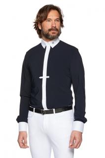 JAZDECKÁ KOŠEĽA PÁNSKA S DLHÝM RUKÁVOM EGO7 Farba: Navy blue, Veľkosť: L
