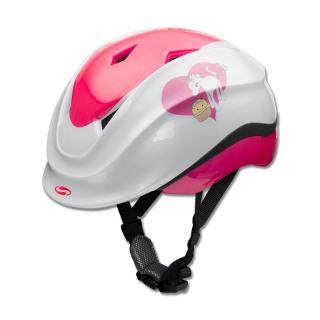 JAZDECKÁ PRILBA SWING Farba: PINK / WHITE, Veľkosť: M 54 -58cm