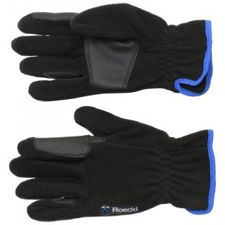 JAZDECKÉ RUKAVICE KAIRI ROECKL Farba: Black/Blue, Veľkosť: 4,0