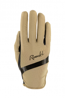 JAZDECKÉ RUKAVICE LORRAINE ROECKL Farba: Beige, Veľkosť: 6,0