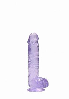 6&quot; / 15 cm Realistic Dildo With Balls - Purple