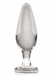 Icicles No.26 Massager Transparent - sklenený análny kolík