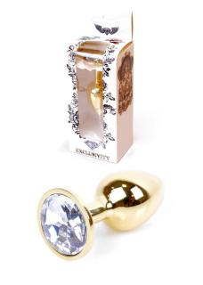 Jewellery Gold PLUG- Clear