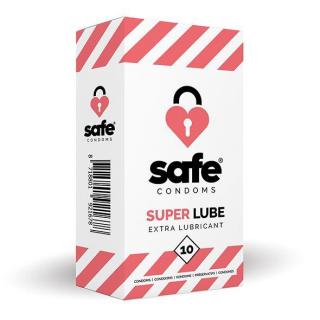 Kondómy SAFE Super Lube Extra Lubricant 10 ks