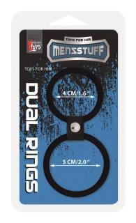 MENZSTUFF DUAL RINGS BLACK